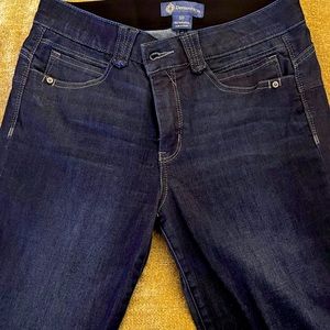 Democracy Blue High Rise AB Solution Dark Wash Skinny Jeans Size 10